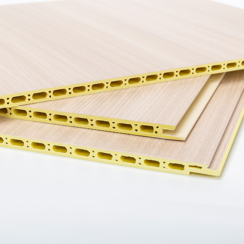 YXWPC609 9mm Ketebalan 60cm Lebar Ketebalan Instalasi Cepat Panel Dinding WPC Panel Dinding Terpadu Dinding Serat Kayu Bambu