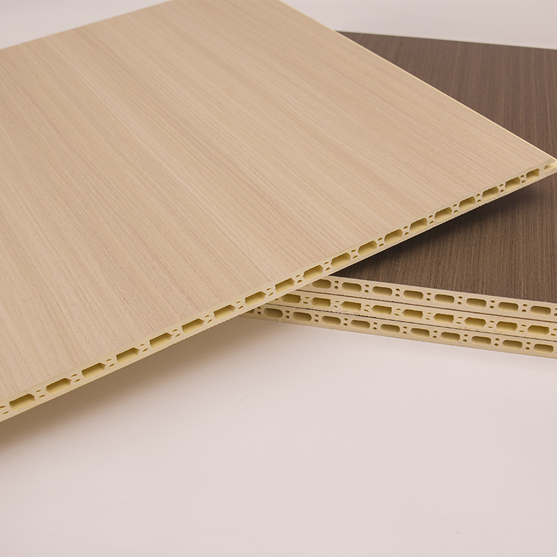 YXWPC609 9mm Ketebalan 60cm Lebar Ketebalan Instalasi Cepat Panel Dinding WPC Panel Dinding Terpadu Dinding Serat Kayu Bambu