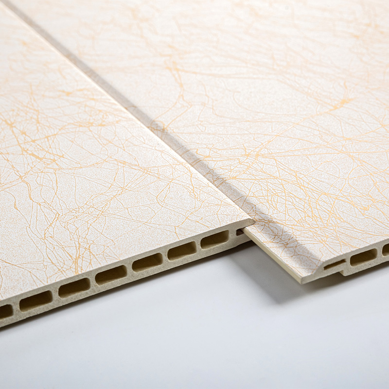 YXWPC409-2 Papan Eco-Friendly WPC Wood Veneer Boards Dengan Tekstur Kayu Untuk Hotel/Rumah/Kantor