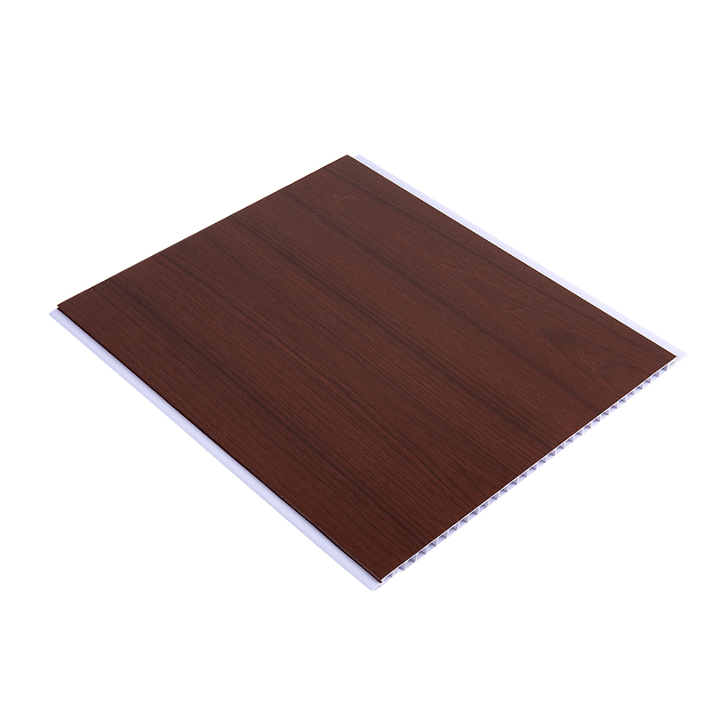 Panel Dinding Gandum Kayu Walnut Akustik PVC YXPVC2575