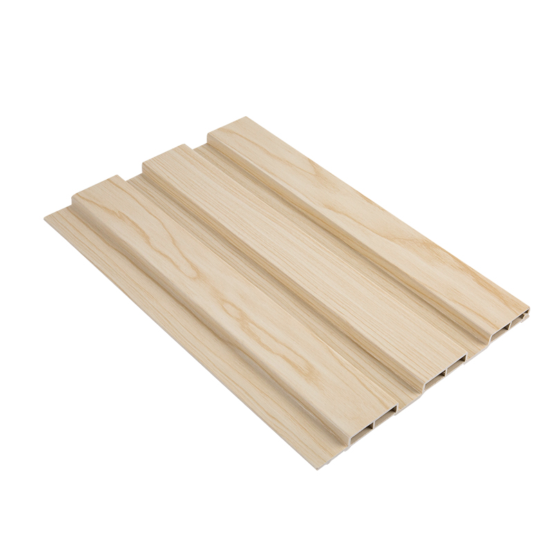 Tahan Air & Tahan Lama WPC Bergalur Panel Kayu Plastik Komposit Dinding Cladding Sel Ukuran 10*4.2 YXWPC19512